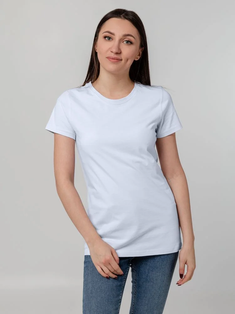 Футболка женская T-bolka Stretch Lady белая холодный оттенок размер S - фото 5