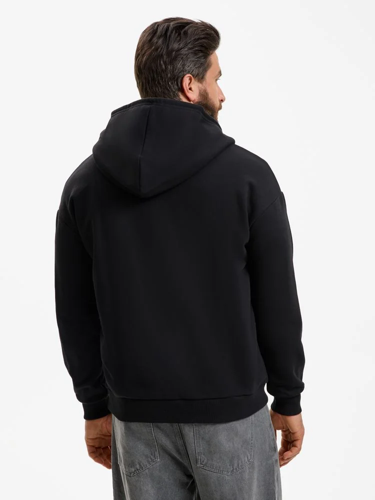 Толстовка унисекс оверсайз Sartoro черная размер 3XL/4XL - фото 12