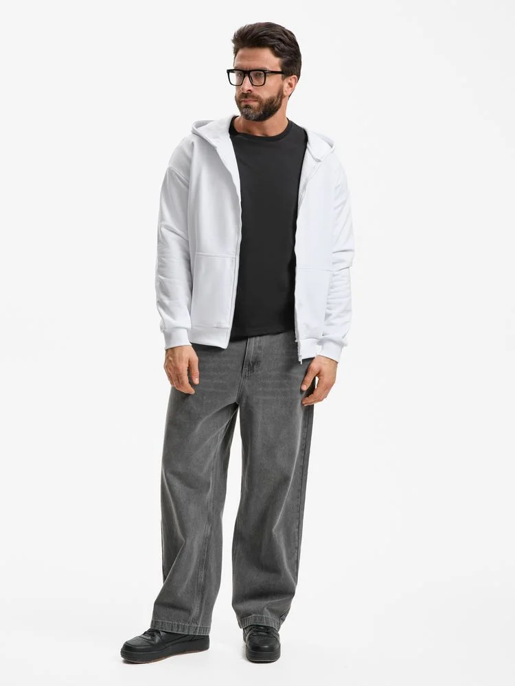 Толстовка унисекс оверсайз Sartoro белая размер 3XL/4XL - фото 9