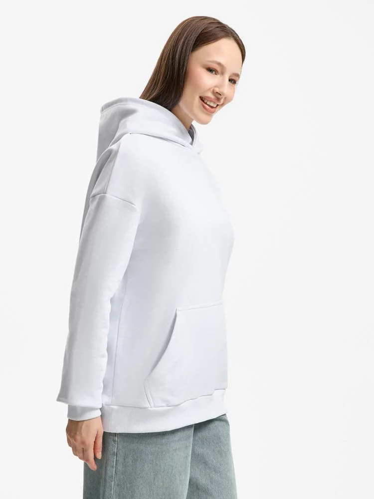 Худи унисекс оверсайз Daylero белое размер 3XL/4XL - фото 10