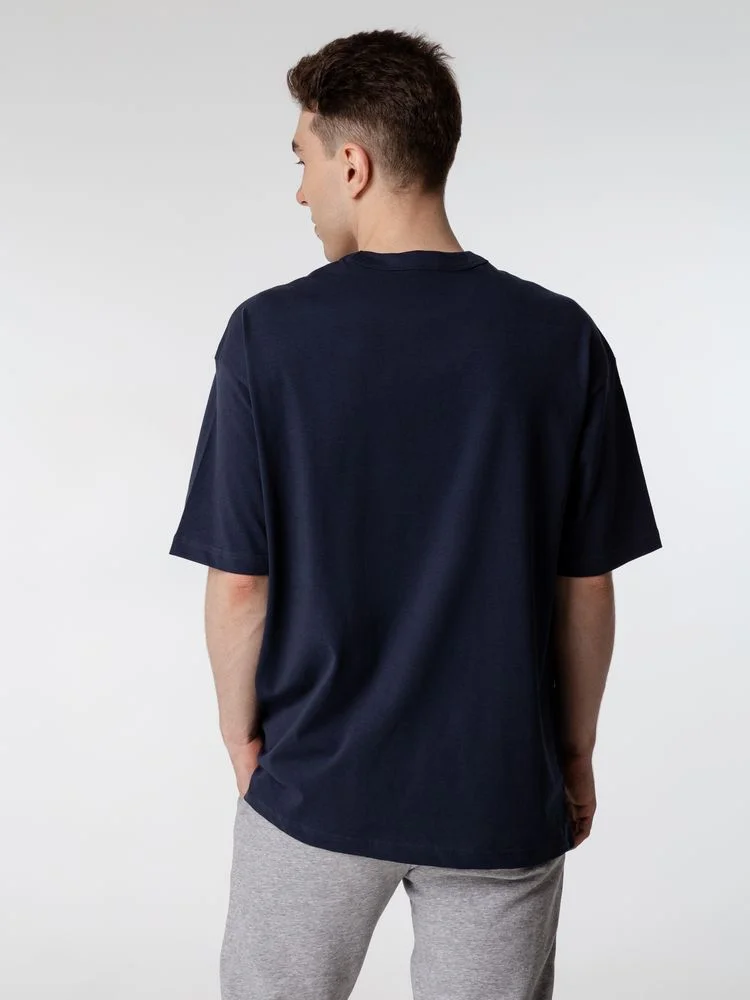 Футболка оверсайз мужская Boxy Men синяя джинс размер S - фото 6