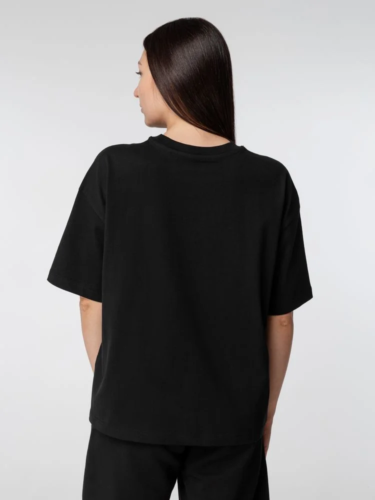 Футболка оверсайз женская Boxy Women синяя джинс размер L - фото 6
