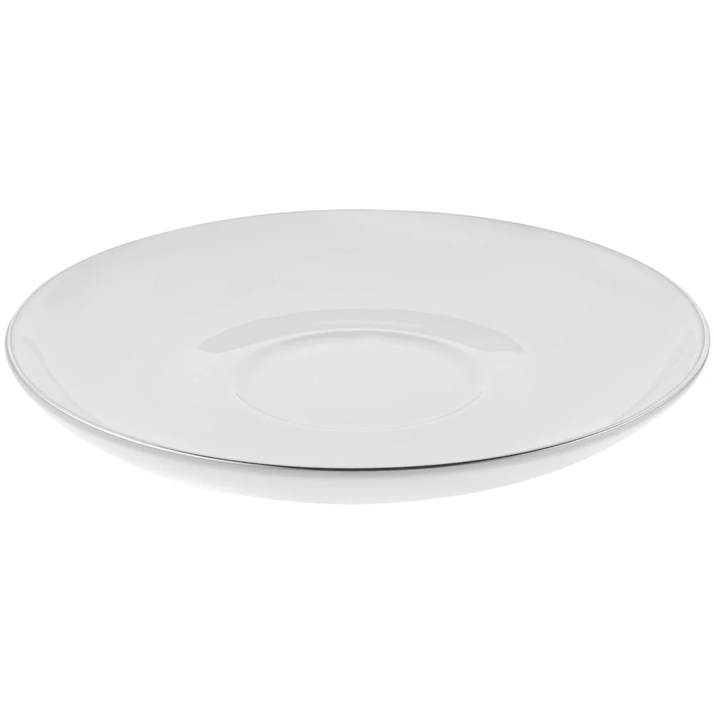 Кофейная пара Select, белая с серебристой отводкой - фото 8