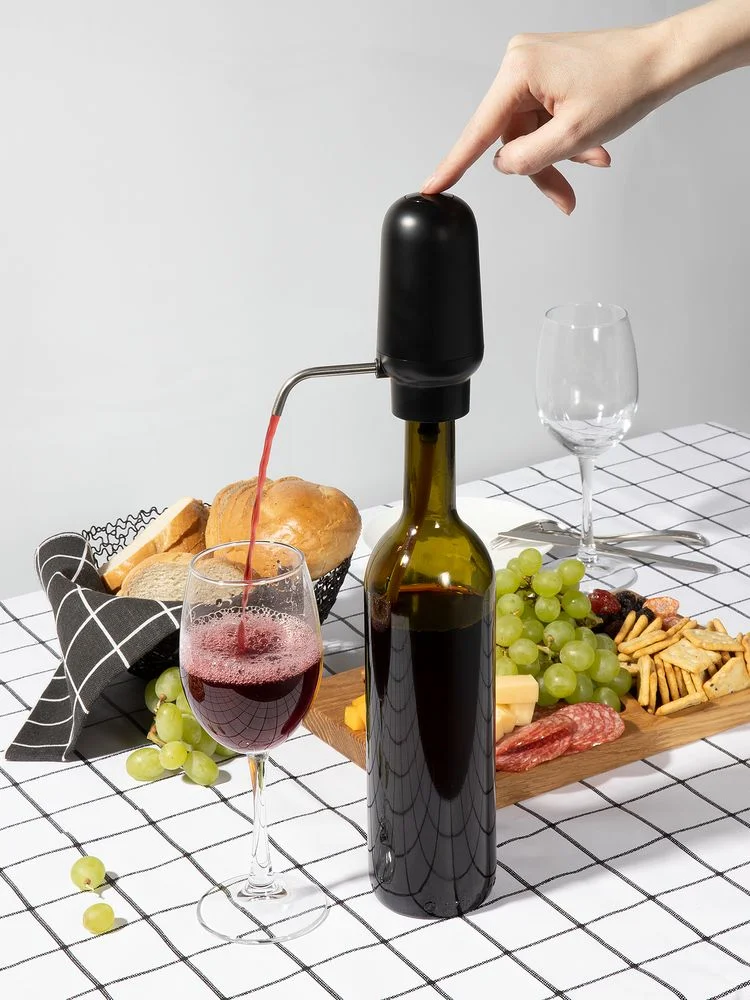 Электрический аэратор-дозатор для вина Lonks, черный - фото 2