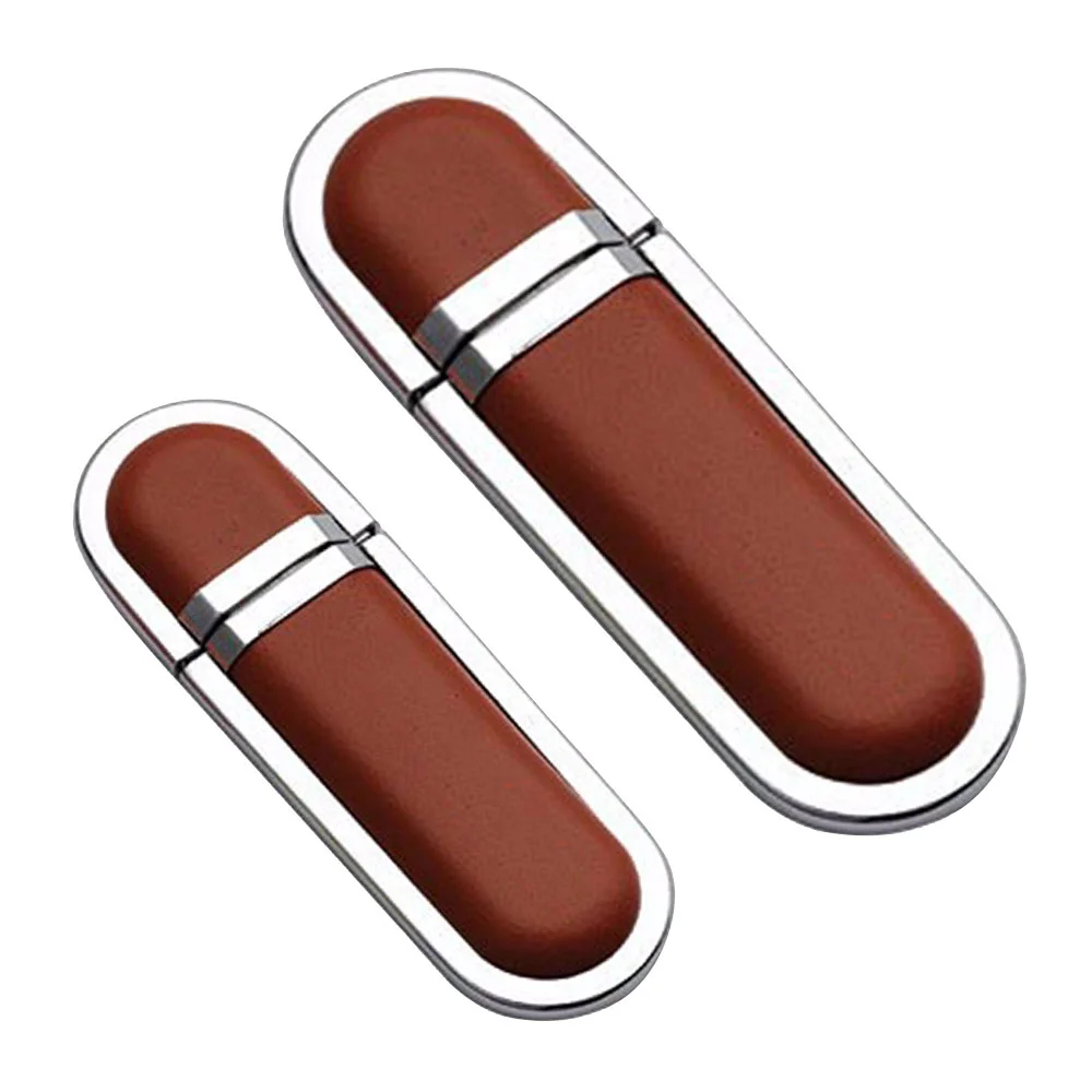 Флешка Кожаная Лобос \Lobos\ N1 коричневый 1 Гб - фото 4