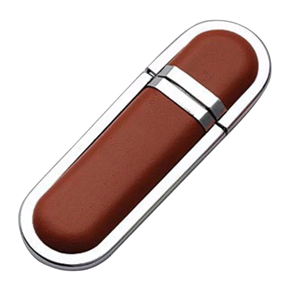 Флешка Кожаная Лобос \Lobos\ N1 коричневый 1 Гб - фото 5