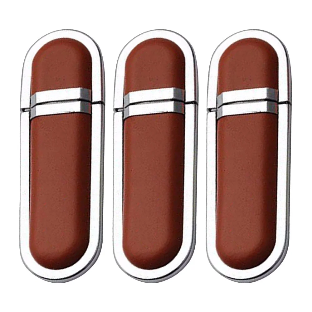 Флешка Кожаная Лобос "Lobos" N1 коричневый 128 Гб - фото 7