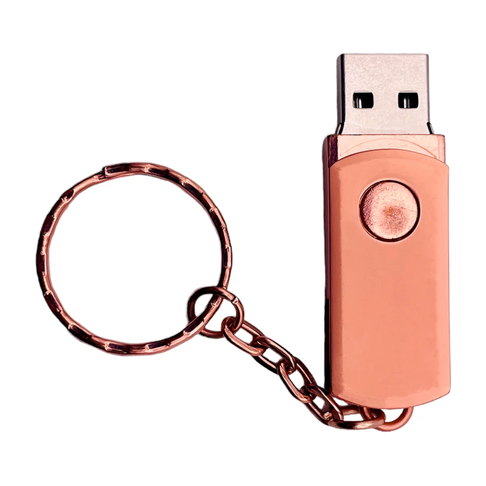 Флешка Металлическая Твист Зандерс \Twist Zanders\ R2 розовый 2 Гб - фото 5