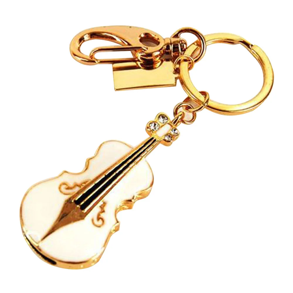 Флешка Металлическая Скрипка Violin Key R4 белая 1 Гб - фото 10