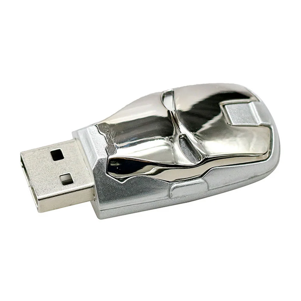 Флешка Металлическая Железный человек Iron Man MARK VII R7 серебряная 4 Гб - фото 8