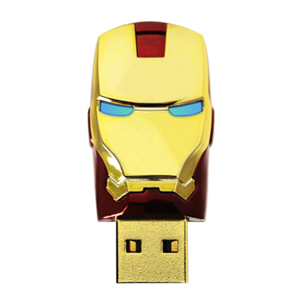 Флешка Металлическая Железный человек Iron Man MARK III R7 золотая/красная 8 Гб - фото 7