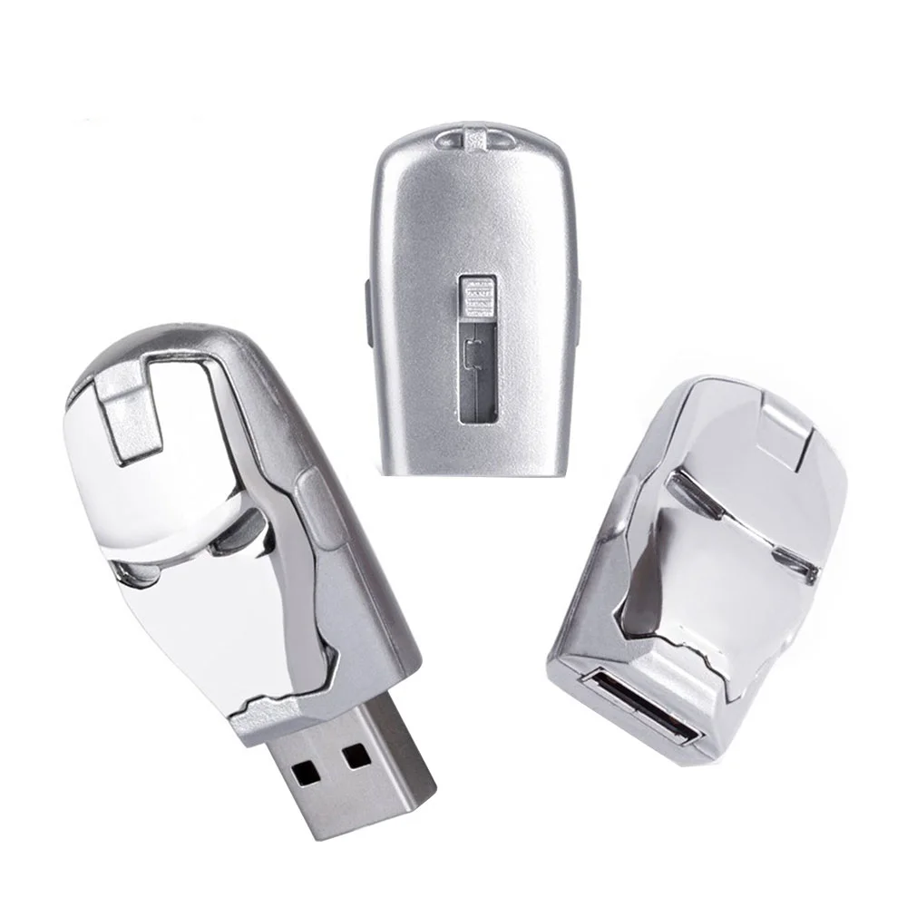 Флешка Металлическая Железный человек Iron Man MARK VII R7 серебряная 8 Гб - фото 10