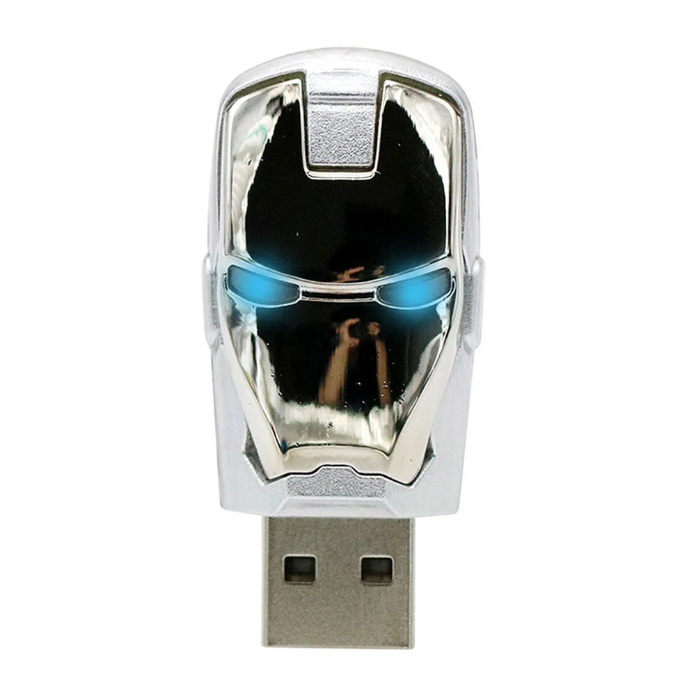 Флешка Металлическая Железный человек "Iron Man MARK VII" R7 серебряная 256 Гб - фото 5