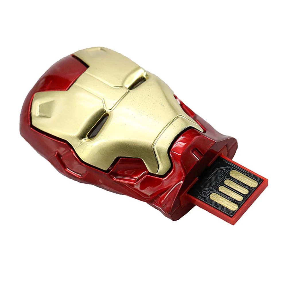 Флешка Металлическая Железный человек Iron Man MARK IV R7 золотая/красная 64 Гб - фото 8