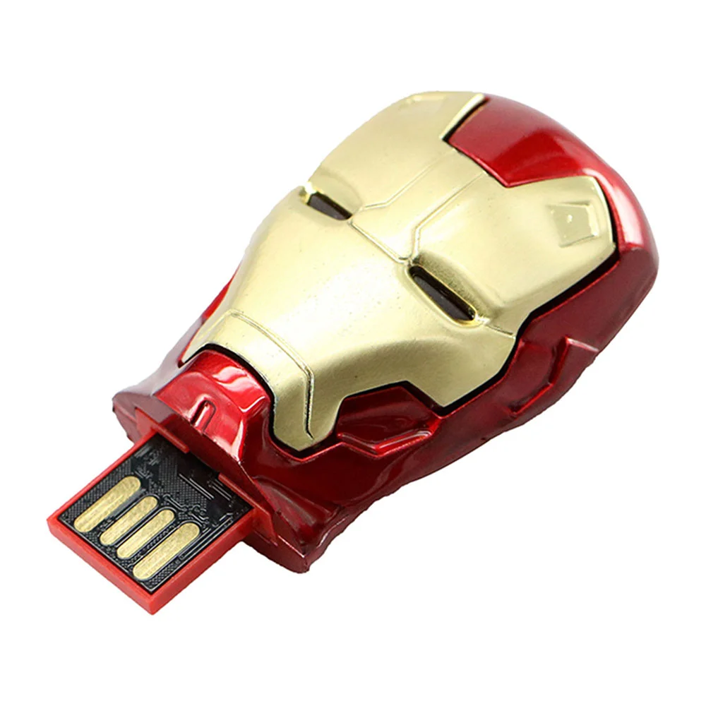 Флешка Металлическая Железный человек Iron Man MARK IV R7 золотая/красная 128 Гб - фото 5
