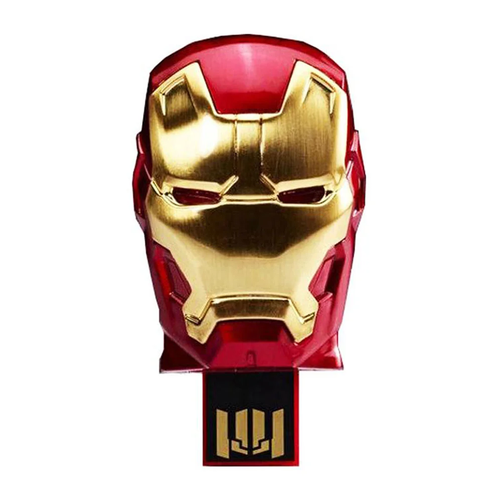 Флешка Металлическая Железный человек Iron Man MARK IV R7 золотая/красная 1 Гб - фото 4
