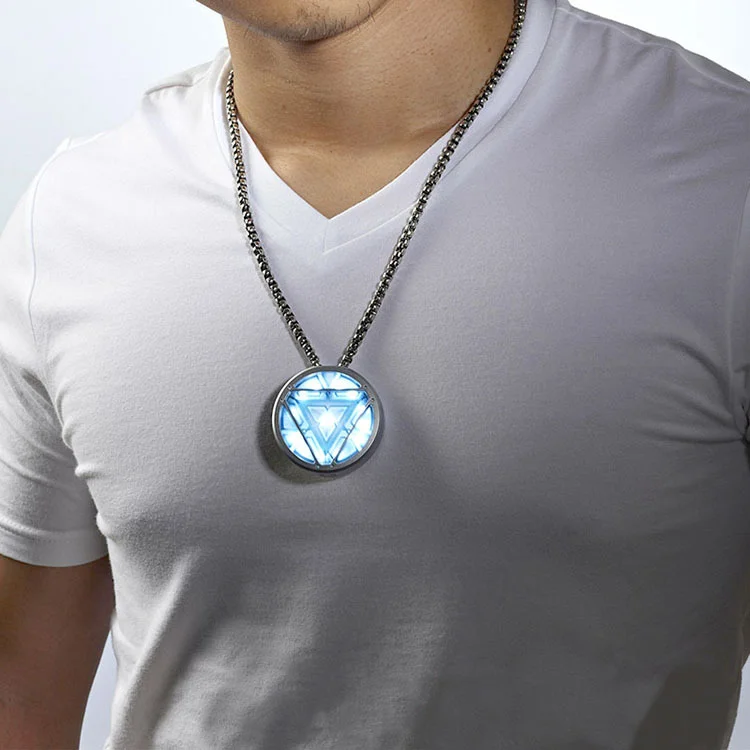 Флешка Металлическая Реактор Железного человека Arc Reactor Iron Man R9 серебряный 512 Гб Голубой - фото 9