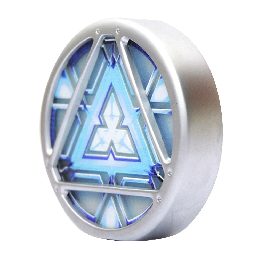 Флешка Металлическая Реактор Железного человека Arc Reactor Iron Man R9 серебряный 2 Гб Голубой - фото 4