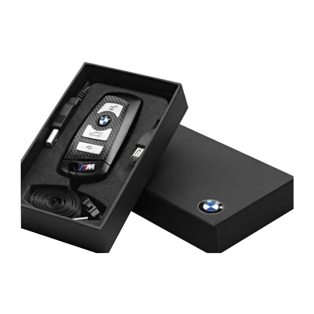 Флешка Карбоновая Автомобильный ключ БМВ BMW M Car Key L10 черный 64 Гб - фото 10