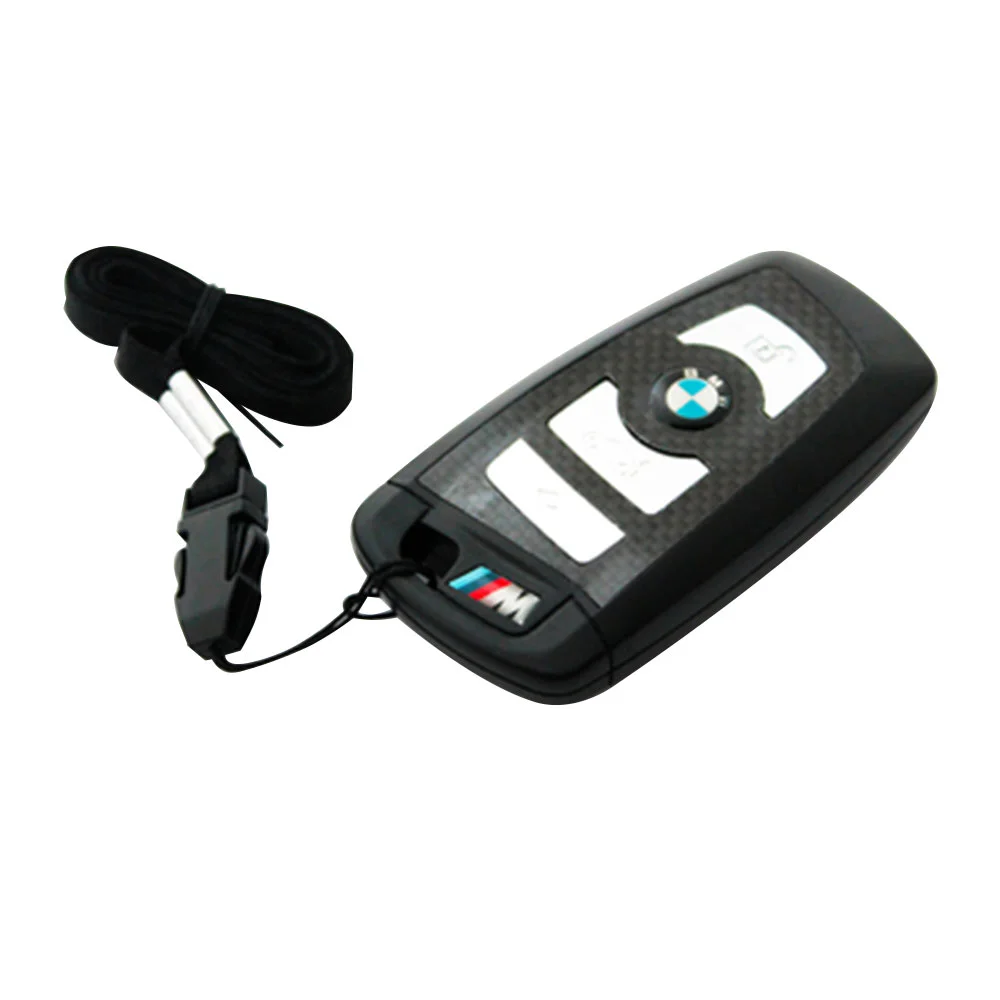 Флешка Карбоновая Автомобильный ключ БМВ BMW M Car Key L10 черный 8 Гб - фото 8