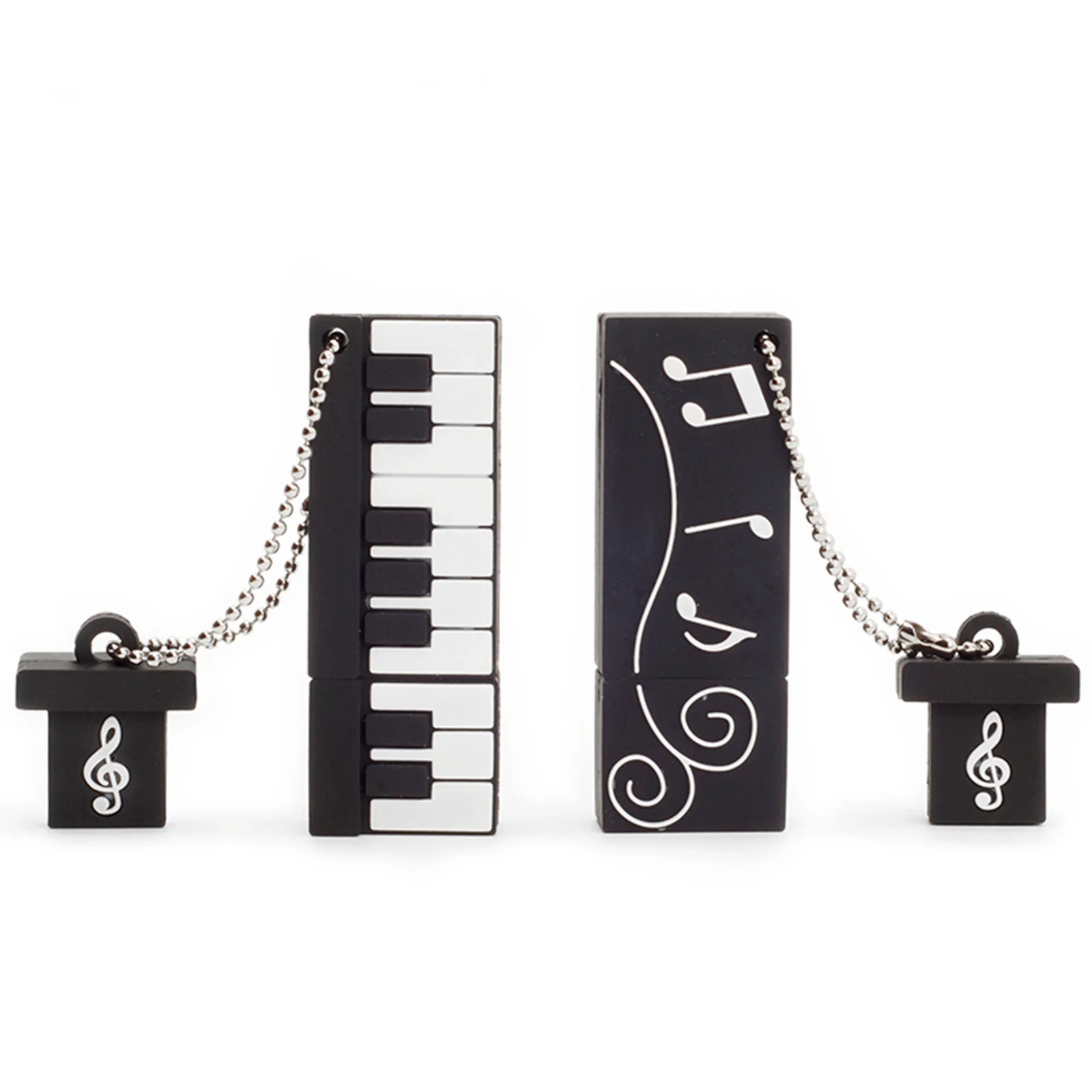 Флешка Пластиковая Пианино Piano S11 черно-белое 8 Гб - фото 4