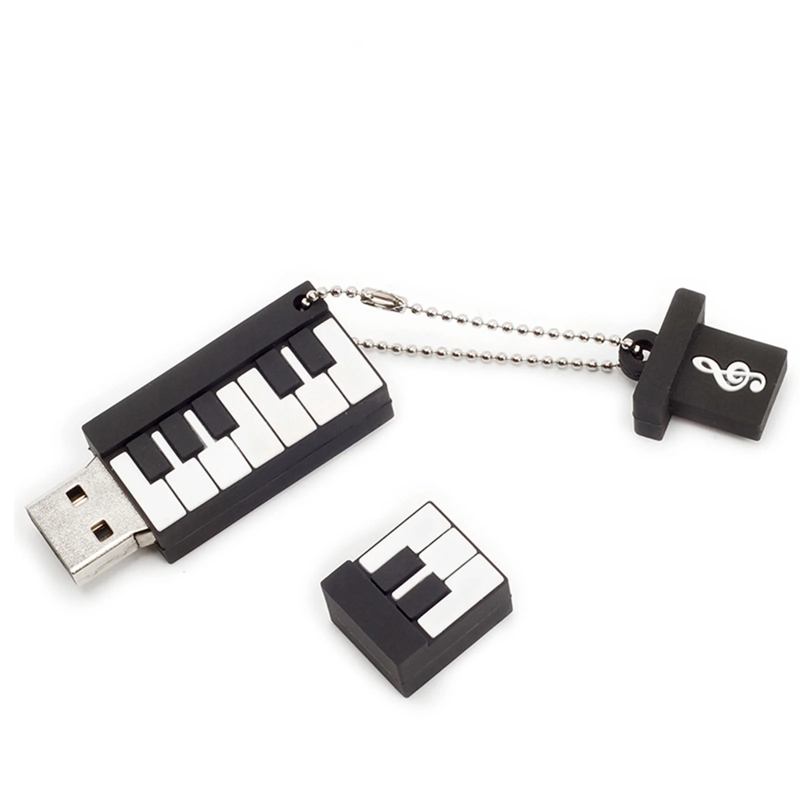 Флешка Пластиковая Пианино Piano S11 черно-белое 16 Гб - фото 10