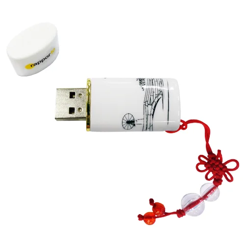 Флешка Фарфоровая Менос Menos Porcelain Z13 черная 2 Гб - фото 8