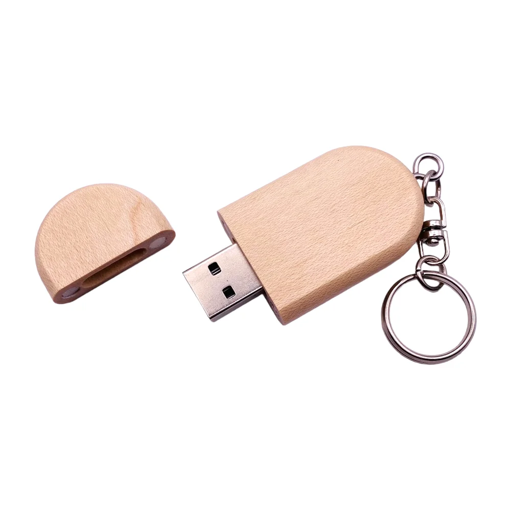 Флешка Деревянная Верона Verona F17 бежевый 32 Гб - фото 3