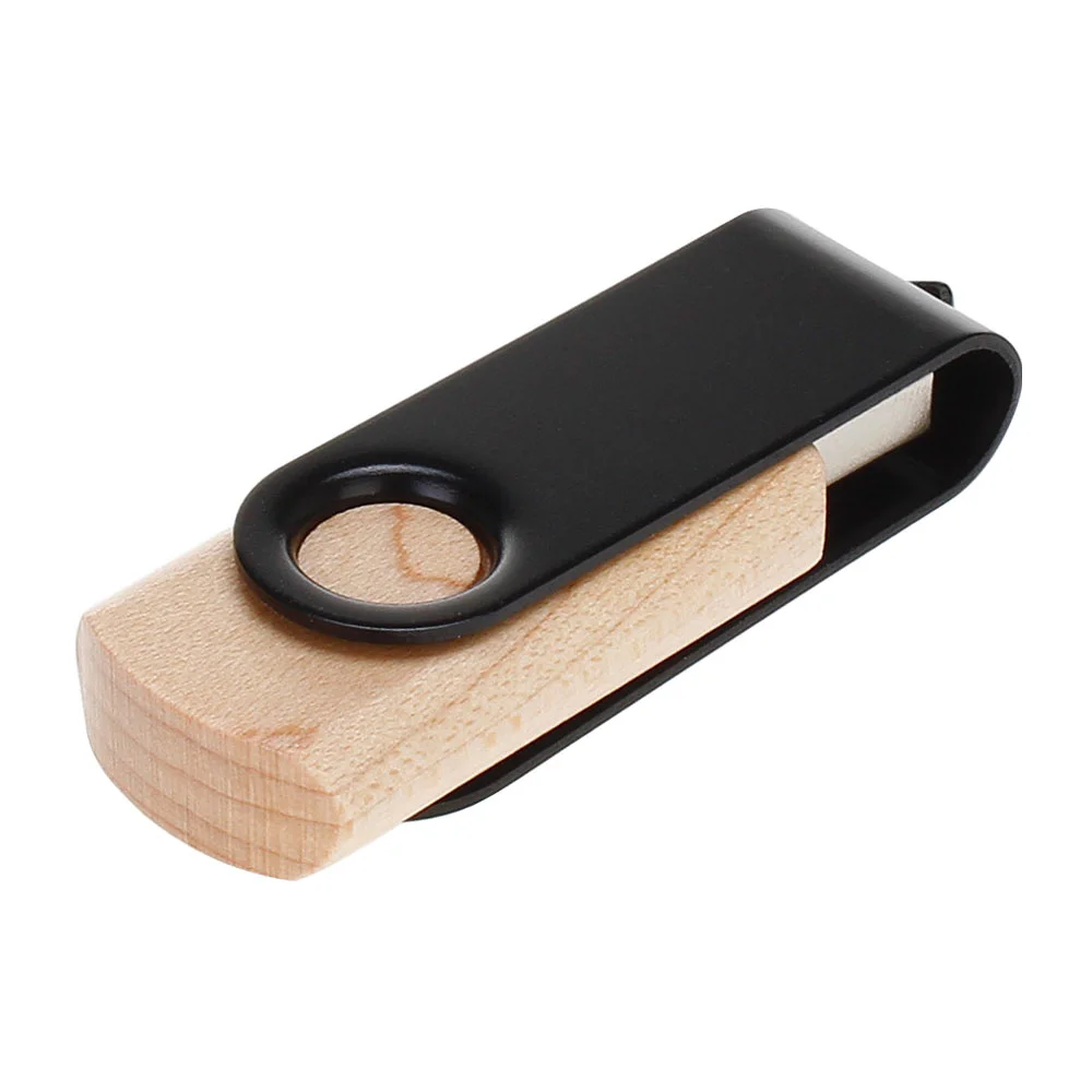 Флешка Деревянная Твистер Twister Wood F21 бежевый 256 Гб - фото 3