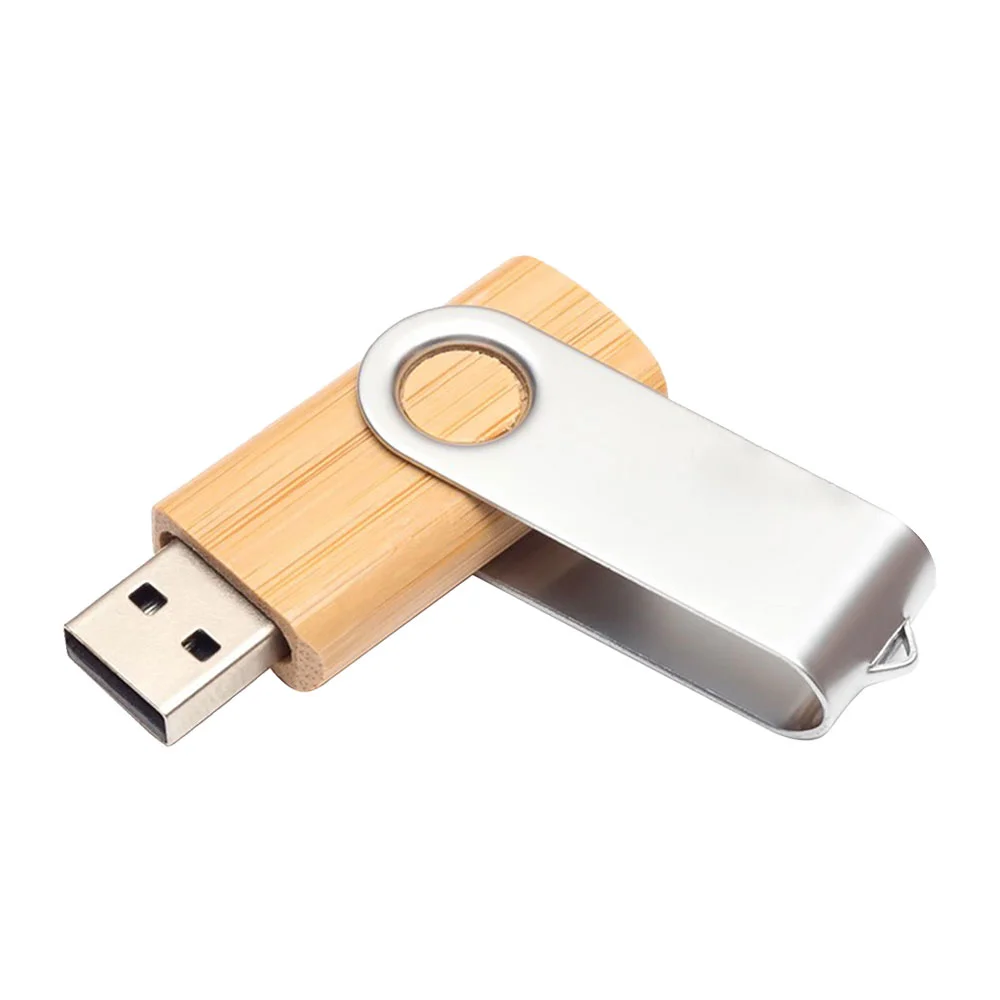 Флешка Деревянная Твистер Twister Wood F21 желтый 16 Гб - фото 3