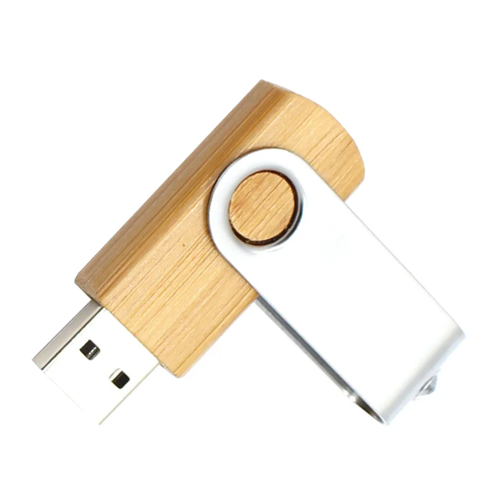 Флешка Деревянная Твистер Twister Wood F21 желтый 256 Гб - фото 1
