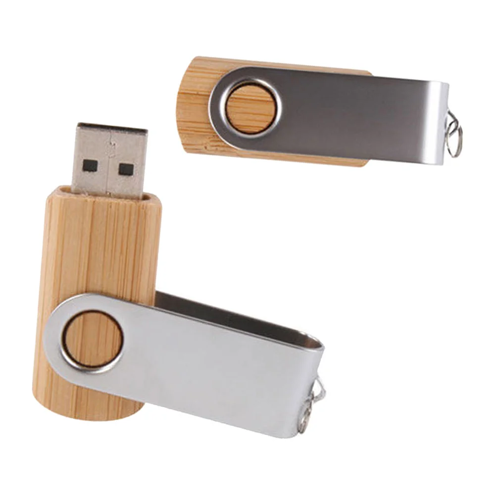 Флешка Деревянная Твистер Twister Wood F21 желтый 256 Гб - фото 2