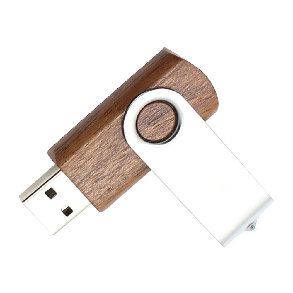 Флешка Деревянная Твистер Twister Wood F21 коричневый 16 Гб - фото 1