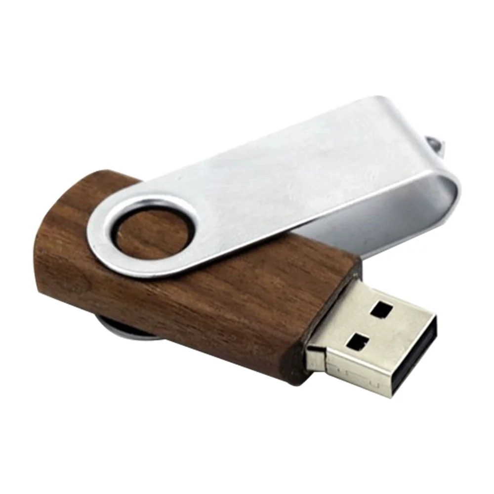 Флешка Деревянная Твистер Twister Wood F21 коричневый 128 Гб - фото 4