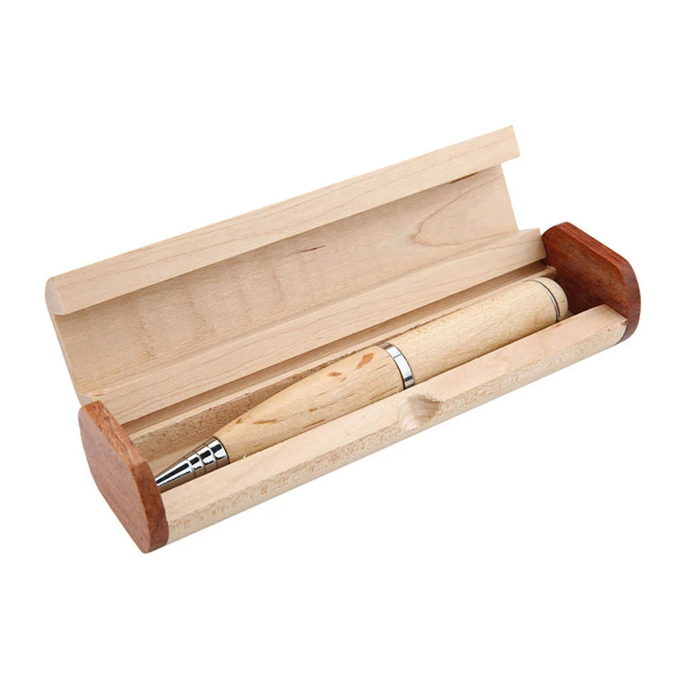 Флешка Деревянная Ручка Pen Wood F23 бежевая 64 Гб - фото 8