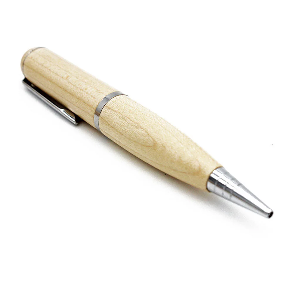 Флешка Деревянная Ручка Pen Wood F23 бежевая 256 Гб - фото 3