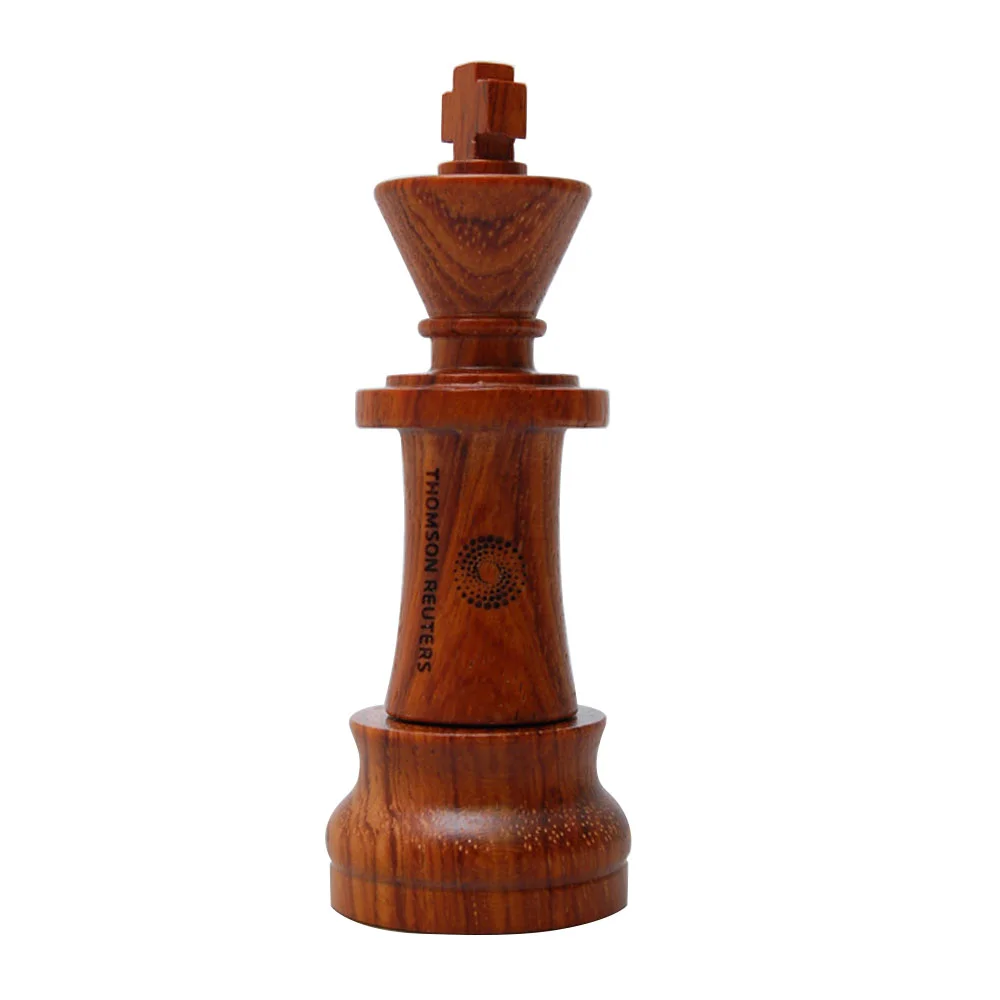 Флешка Деревянная Шахматы Король Chess King F25 красный 4 Гб - фото 4