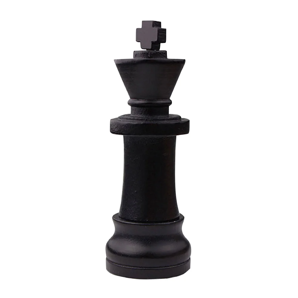 Флешка Деревянная Шахматы Король Chess King F25 черный 1 Гб - фото 1