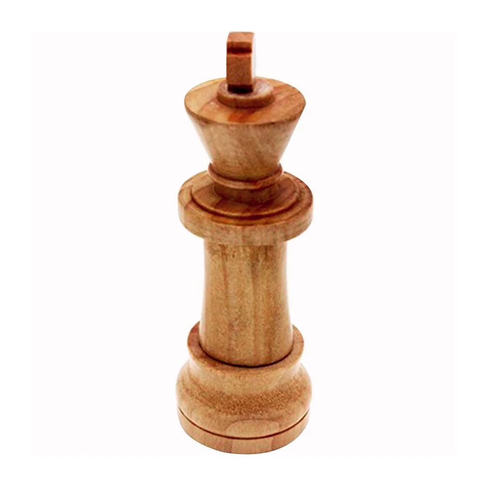 Флешка Деревянная Шахматы Король Chess King F25 бежевый 512 Гб - фото 9