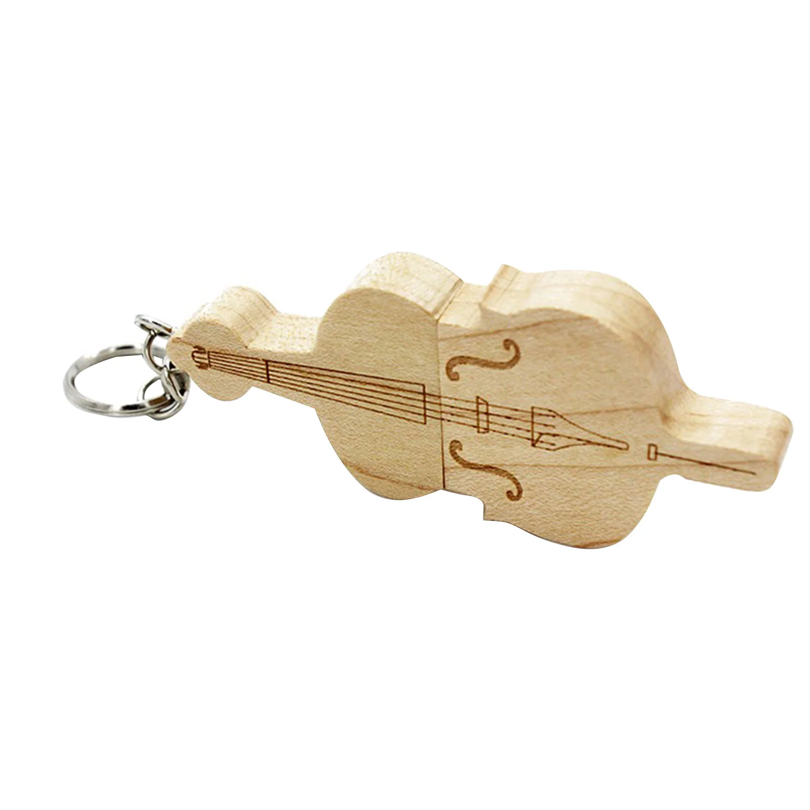 Флешка Деревянная Скрипка Violin Wood F26 бежевая 32 Гб - фото 9