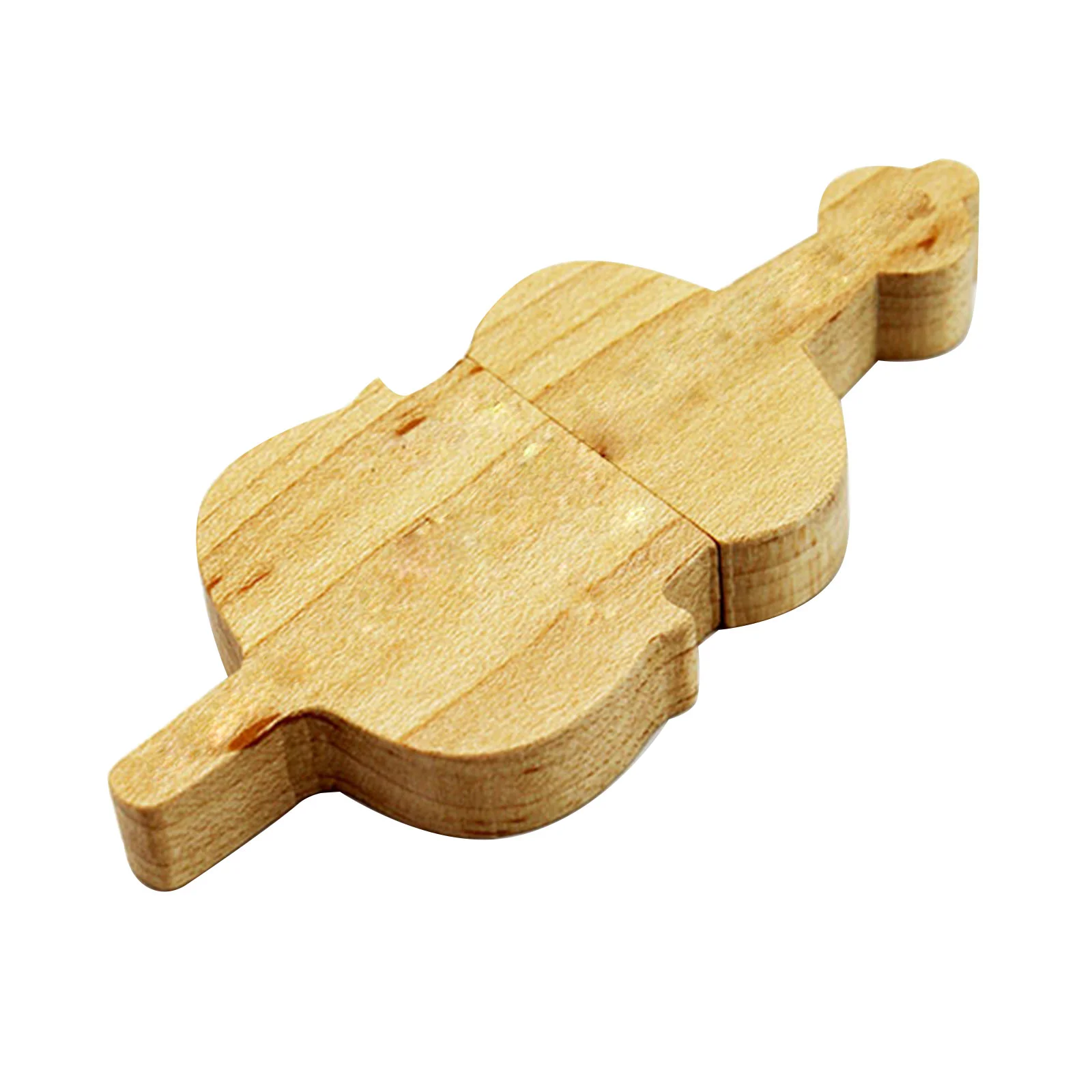 Флешка Деревянная Скрипка \Violin Wood\ F26 бежевая 64 Гб - фото 6