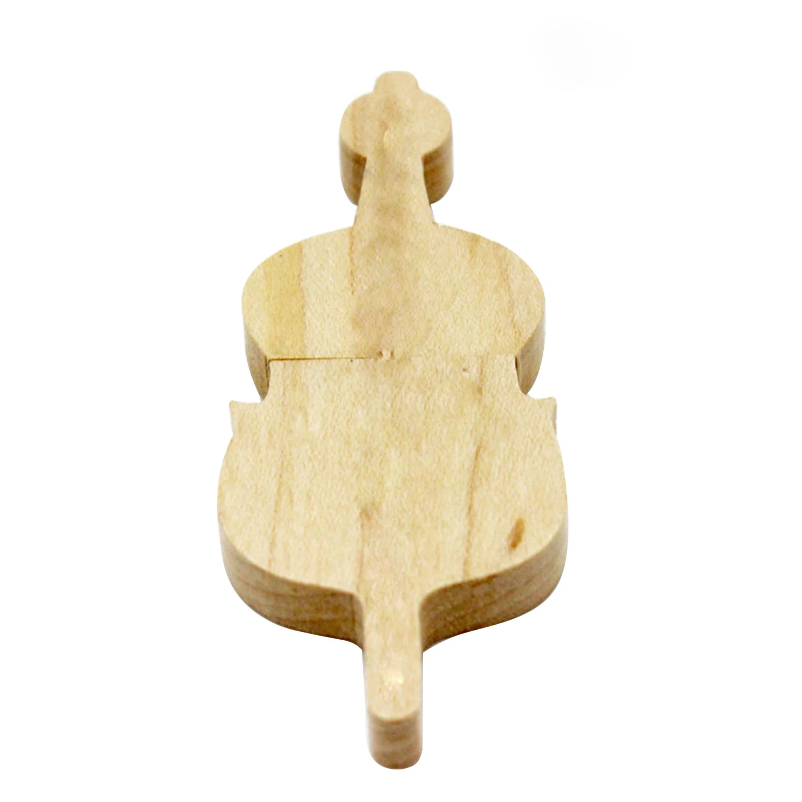 Флешка Деревянная Скрипка Violin Wood F26 бежевая 128 Гб - фото 4