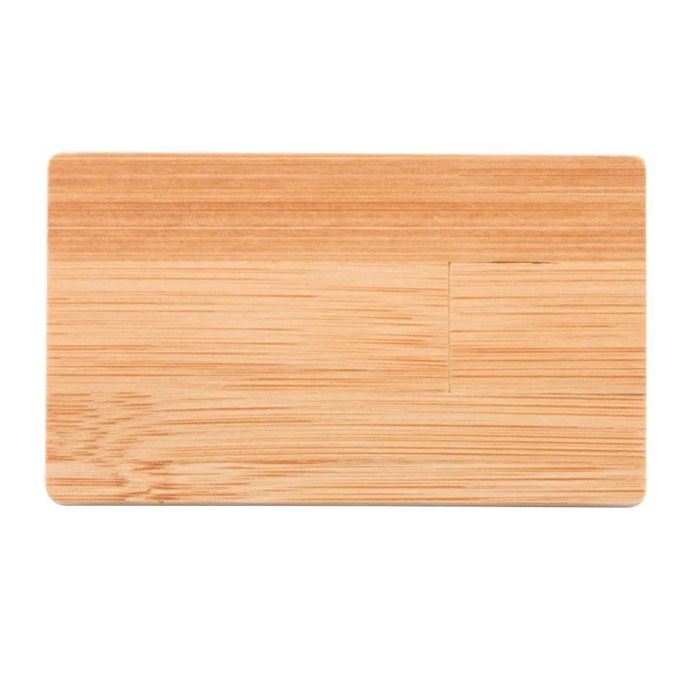 Флешка Деревянная Визитка Card Wood F27 оранжевый 4 Гб - фото 6