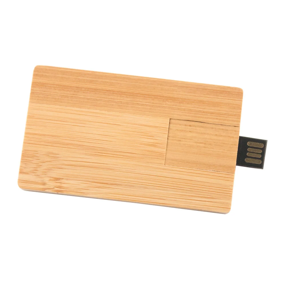 Флешка Деревянная Визитка Card Wood F27 оранжевый 4 Гб - фото 8