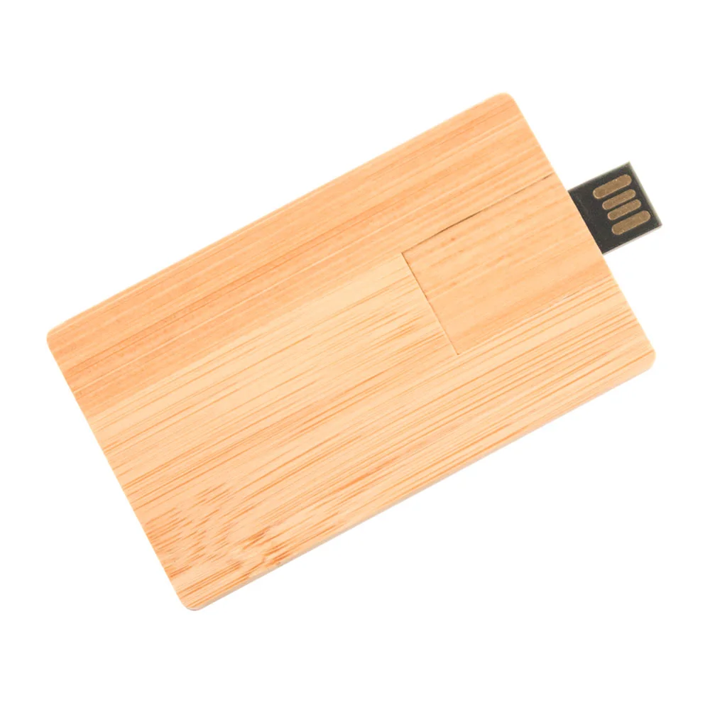 Флешка Деревянная Визитка Card Wood F27 оранжевый 64 Гб - фото 9