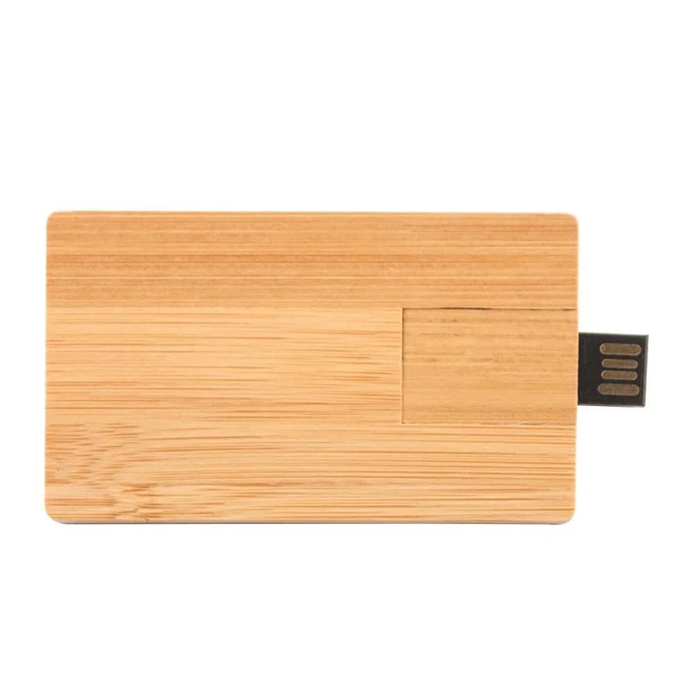 Флешка Деревянная Визитка Card Wood F27 оранжевый 128 Гб - фото 7