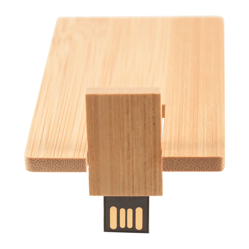 Флешка Деревянная Визитка Card Wood F27 оранжевый 512 Гб - фото 10