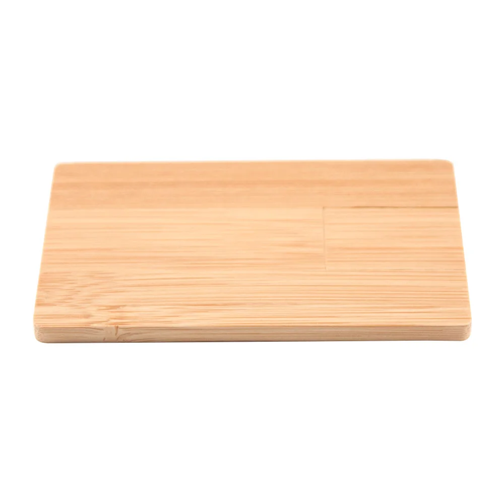 Флешка Деревянная Визитка Card Wood F27 оранжевый 512 Гб - фото 2