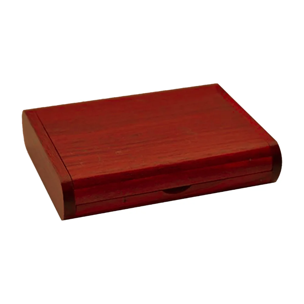 Флешка Деревянная Визитка Card Wood F27 красный 4 Гб - фото 7