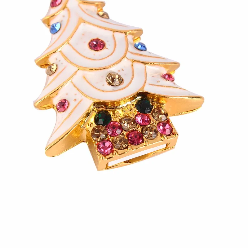 Флешка Металлическая Елка Christmas Tree R28 белая 32 Гб - фото 5
